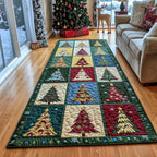 Christmas Tree Runner Rug - Nature Design | Serene Runner Rug