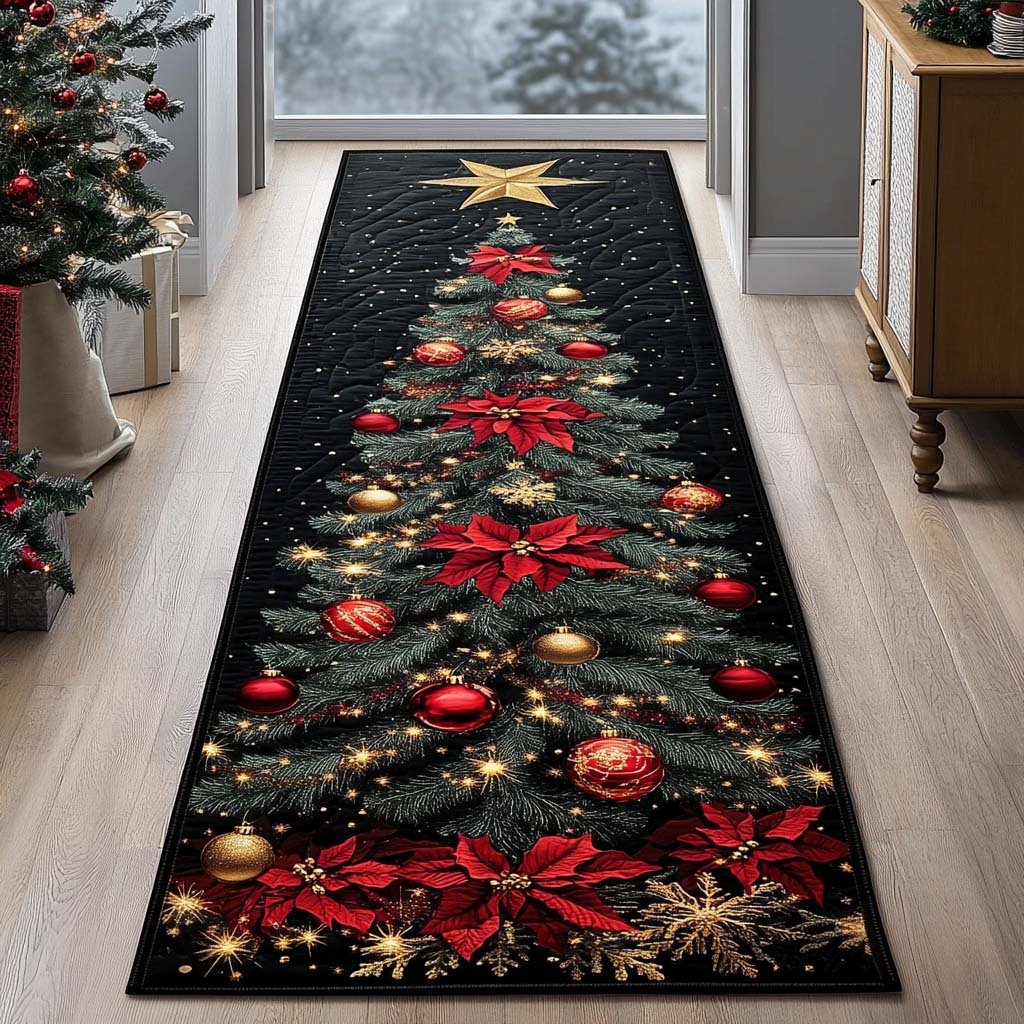 Christmas Tree Runner Rug - Nature Design | Serene Runner Rug