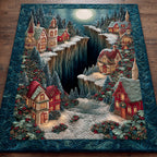 Christmas Twilight area rug in a living room