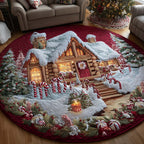 Christmas Wonderland Round Mat Rug - Nature Design | Serene Home Decor