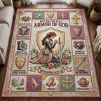 Chritian Faith area rug in a living room