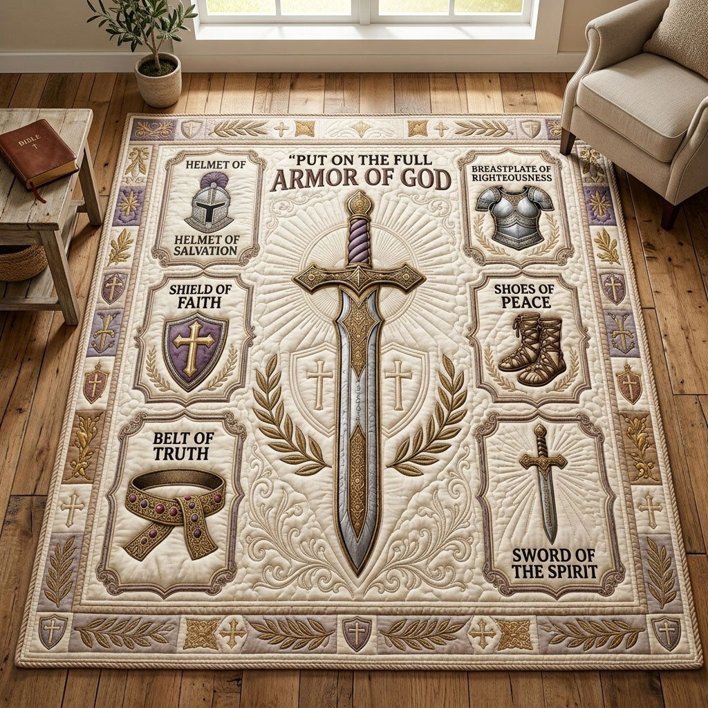 Chritian Faith area rug in a living room