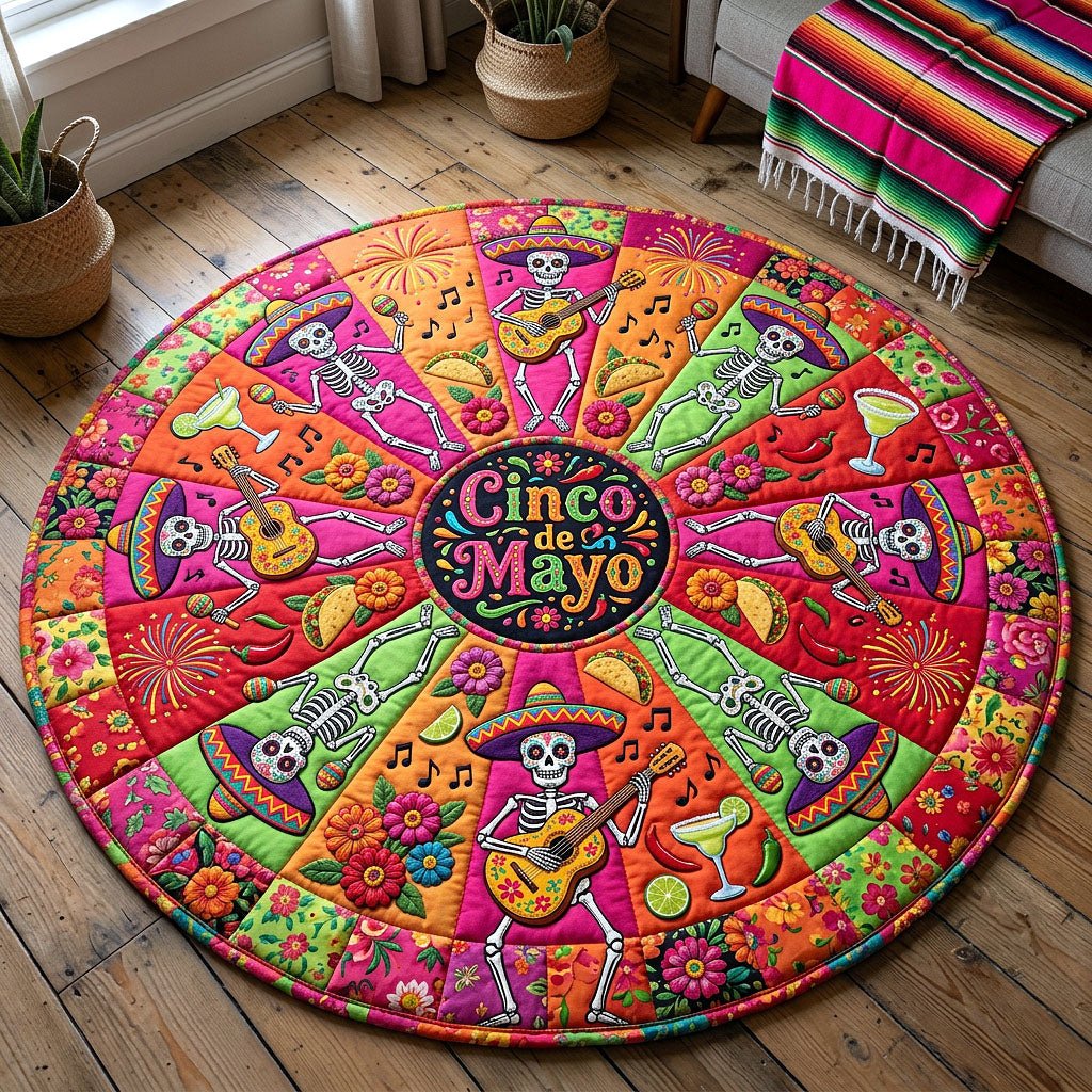 Cinco de Mayo Round Mat Rug - Nature Design | Serene Home Decor