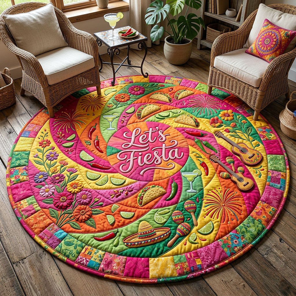 Cinco de Mayo Round Mat Rug - Nature Design | Serene Home Decor