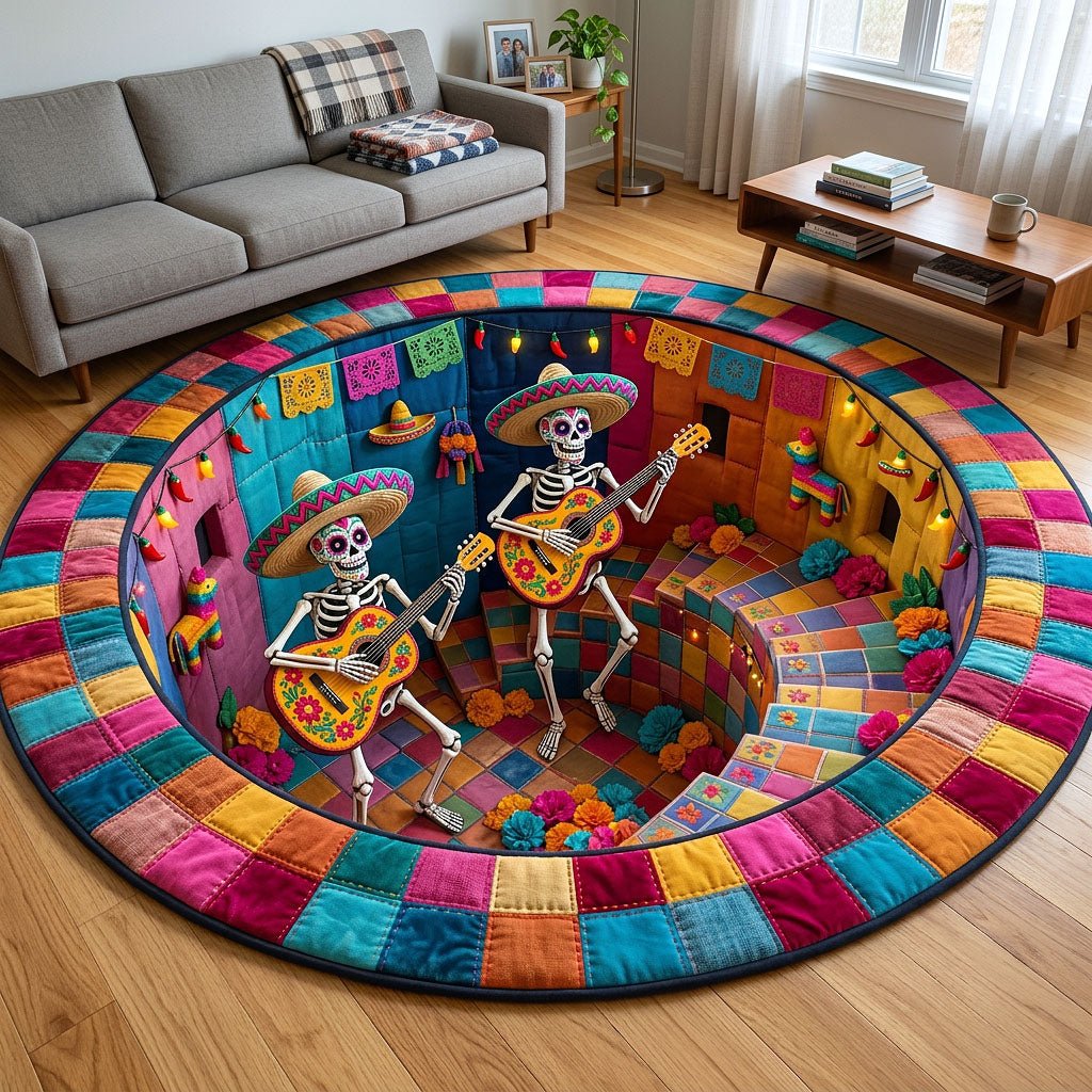 Cinco de Mayo Round Mat Rug - Nature Design | Serene Home Decor