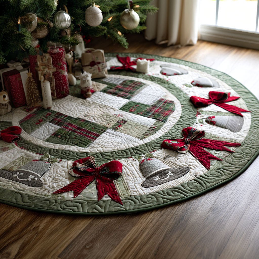 Classic Holly Round Mat Rug - washable non-slip printed rug