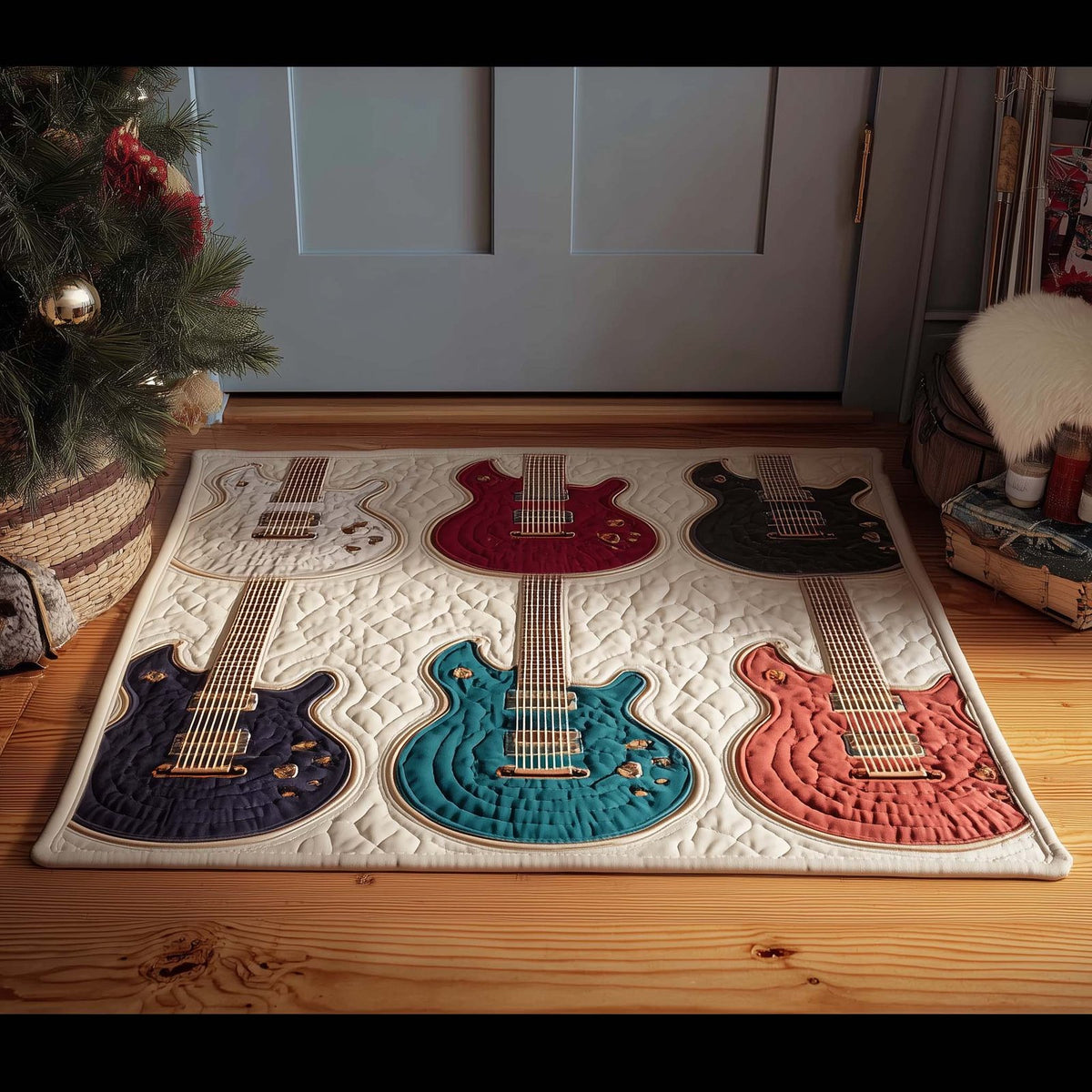 Classic Strats Quilted Doormat - Nature Design | Printed Welcome Doormat