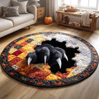 Claw Mark Cat Round Mat Rug - Cute Pet Design | Animal Printed Home Decor