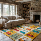 Club Cruise area rug in a living room