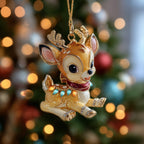 Clumsy Deer Christmas Ornament