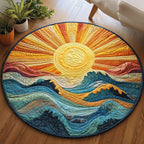 Coastal Dawn Round Mat Rug - Nature Design | Serene Home Decor