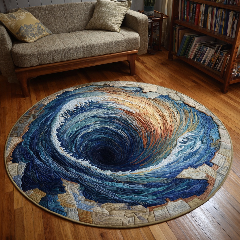 Coastal Glow Round Mat Rug