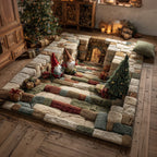 Cobblestone Gnome area rug in a living room