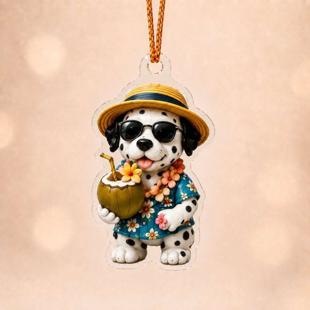 Coconut Dalmatian Adorable Christmas Ornament