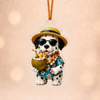 Coconut Dalmatian Adorable Christmas Ornament