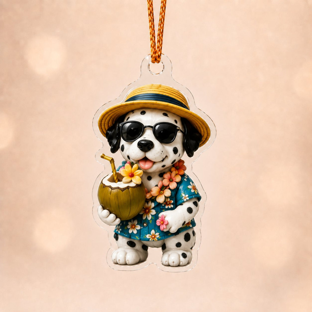 Coconut Dalmatian Adorable Christmas Ornament