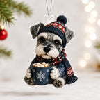 Howling Wolf Aura Christmas Ornament