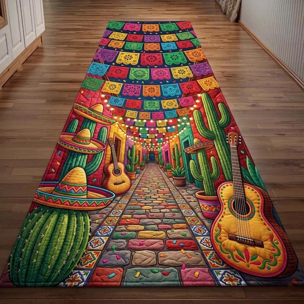 Colorful Fiesta Runner Rug - Nature Design | Serene Runner Rug