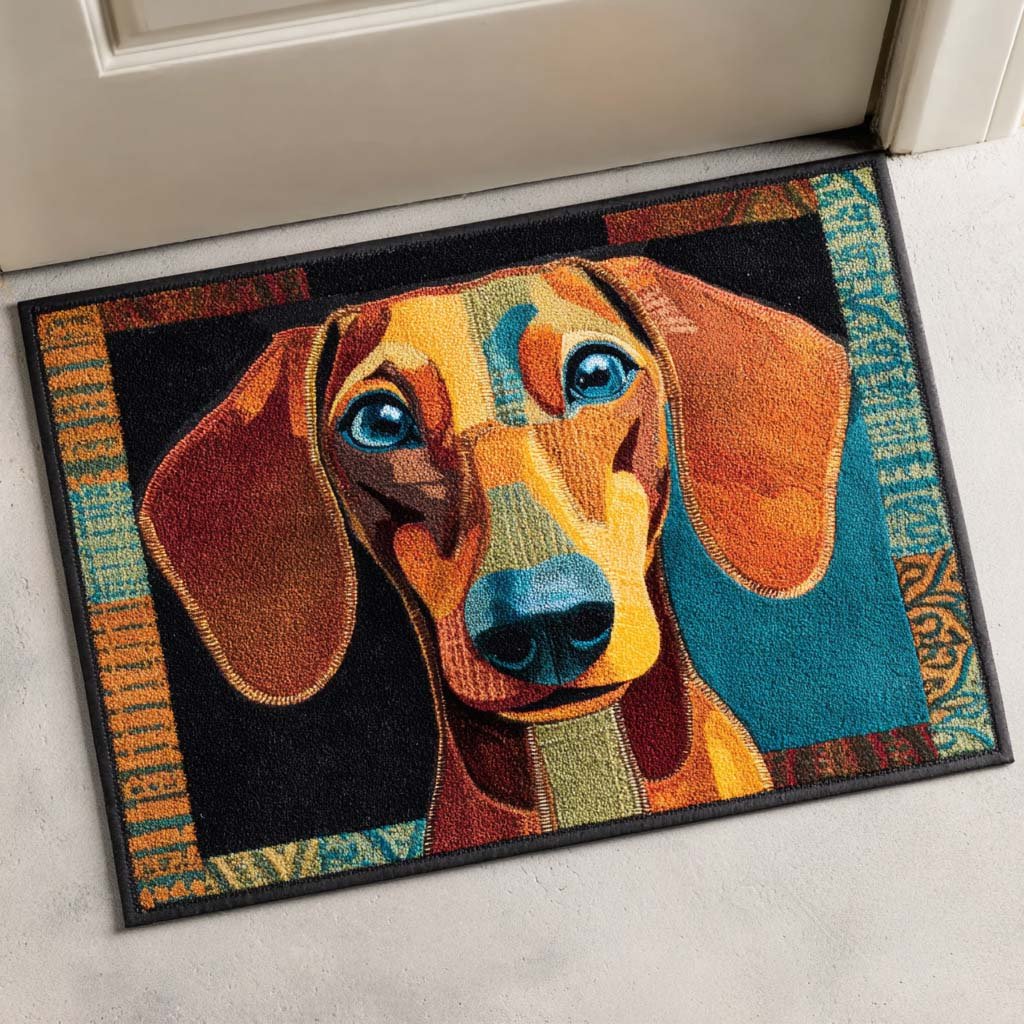 Colorful Pup Doormat - Nature Design | Printed Welcome Doormat