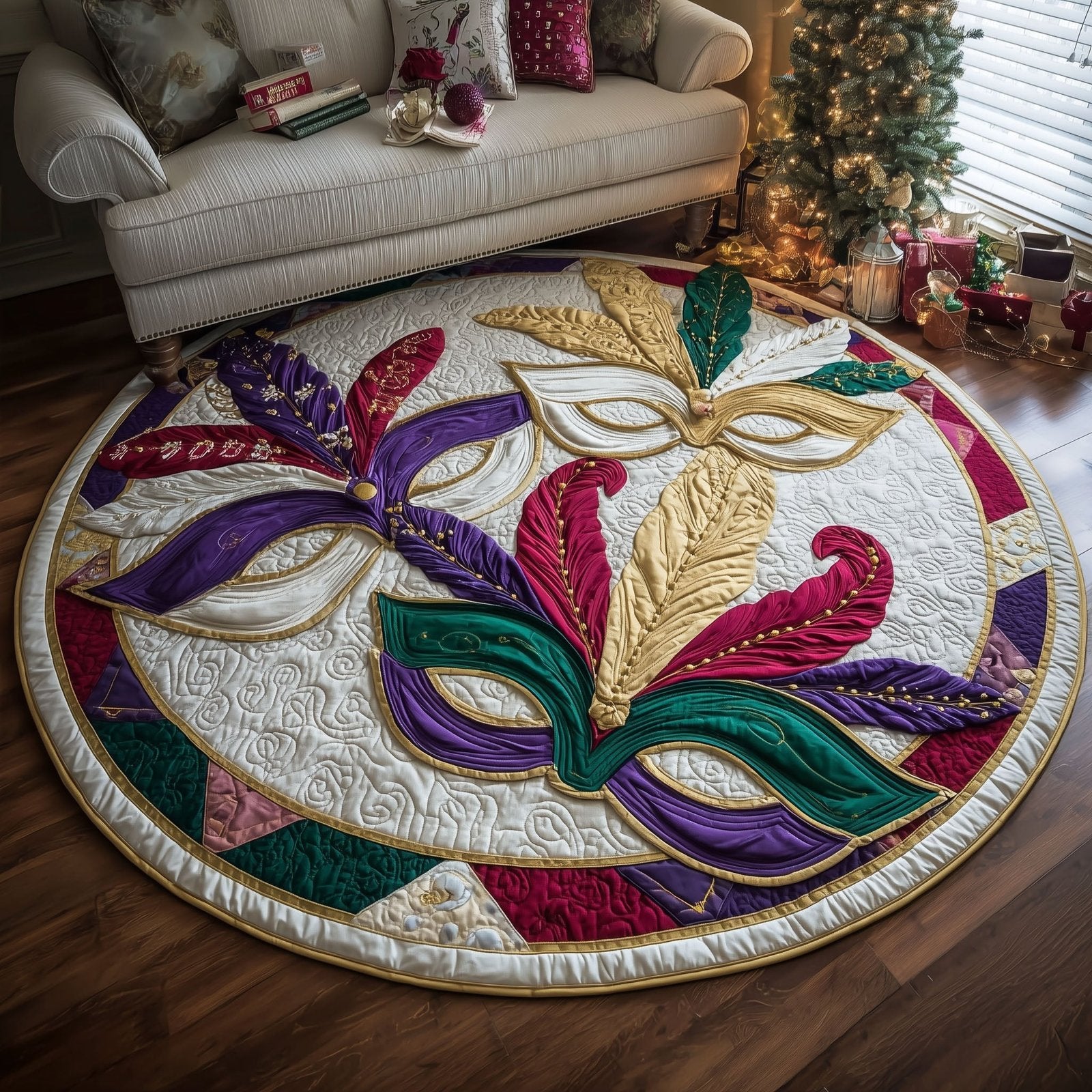 Confetti Royale Round Mat Rug - Nature Design | Serene Home Decor
