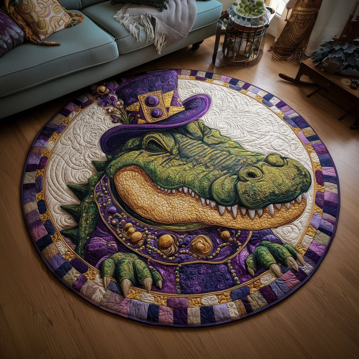 Confetti Royale Round Mat Rug - Nature Design | Serene Home Decor