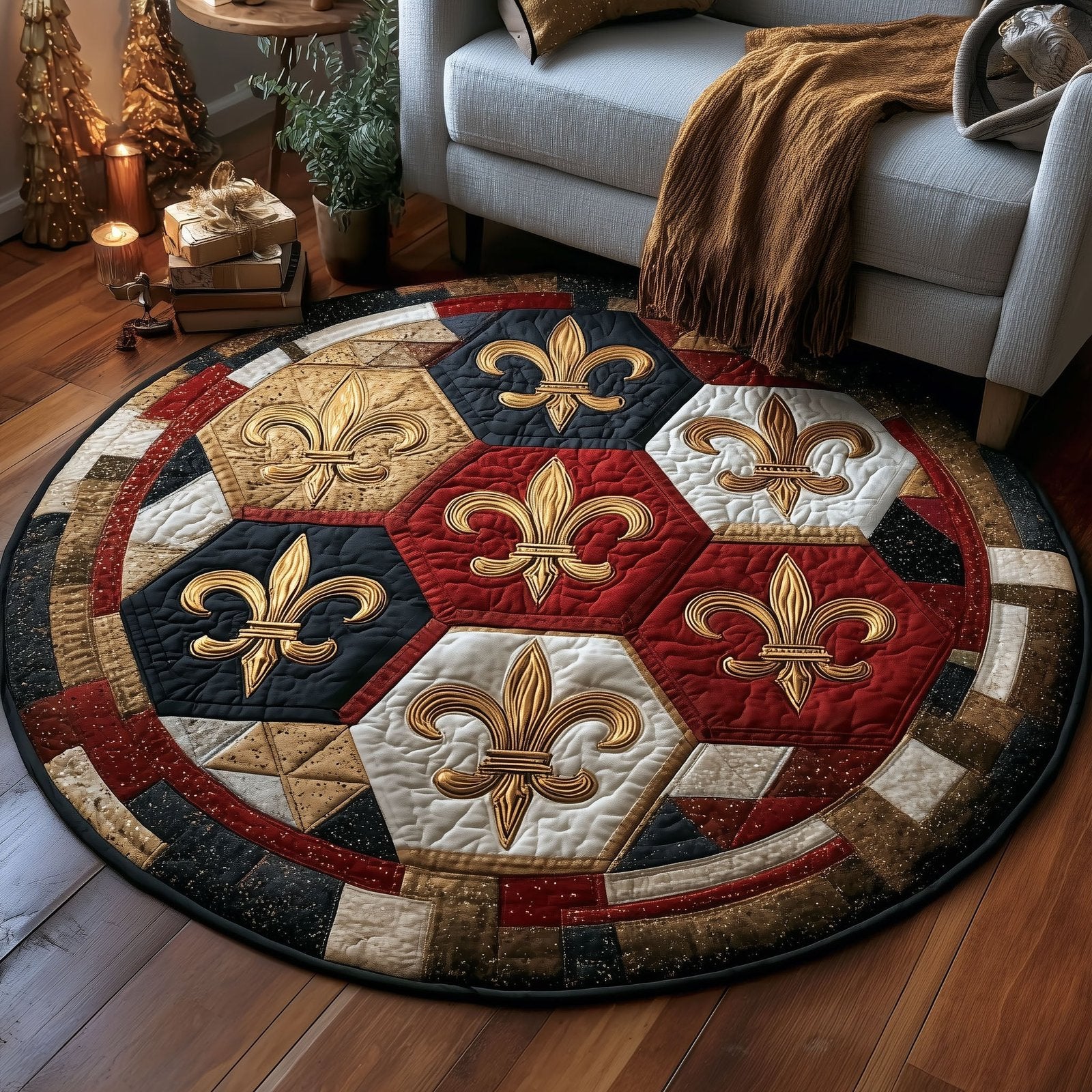 Confetti Royale Round Mat Rug - Nature Design | Serene Home Decor