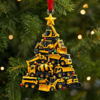 Construction Christmas Tree Christmas Ornament