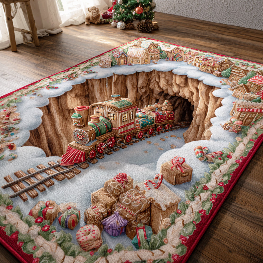 Cookie Lane area rug in a living room
