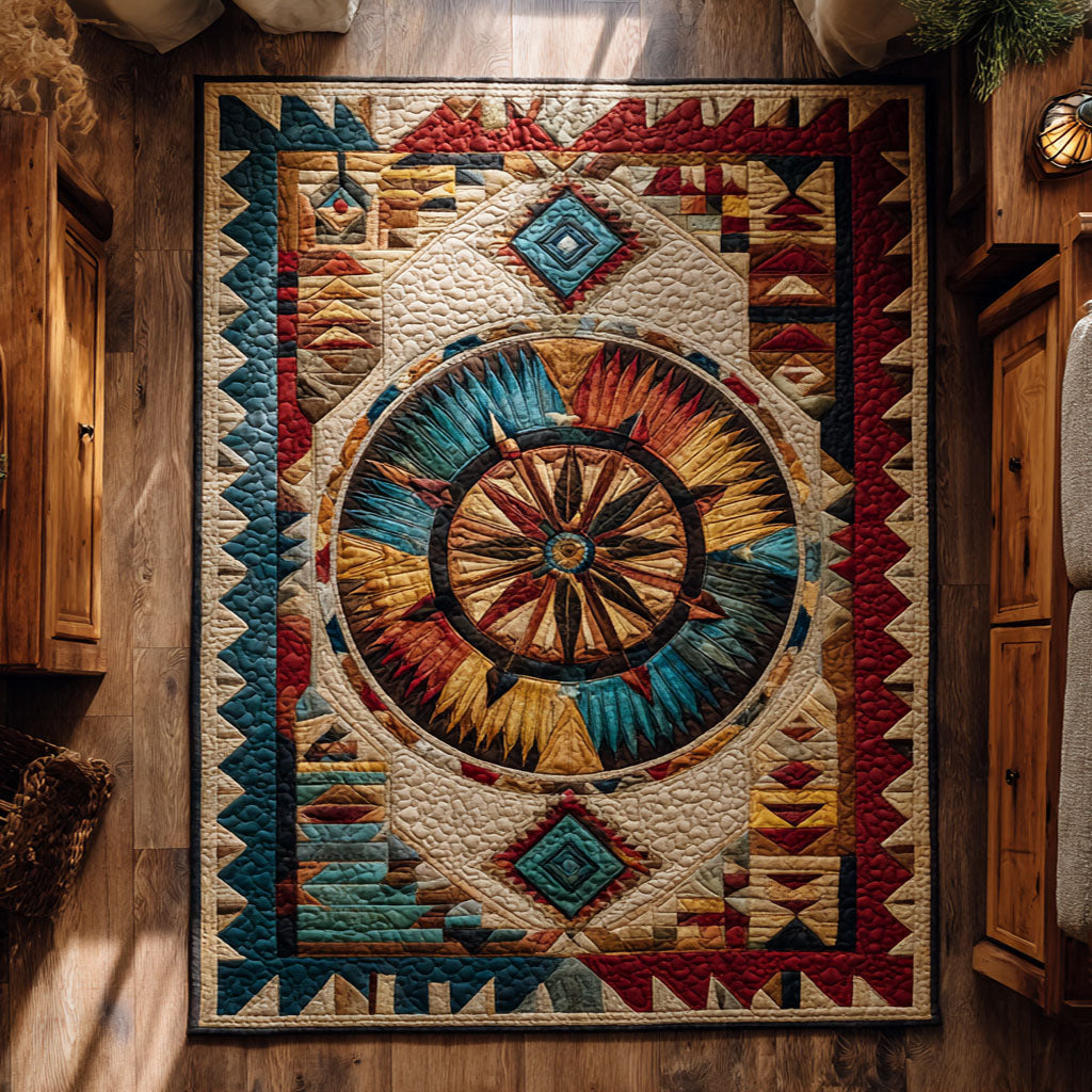 Copper Feather Legacy area rug in a living room