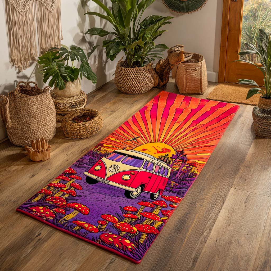 Cosmic Cruise Runner Carpet Runner Rug - Cute Pet Design | Animal Printed Runner Rug