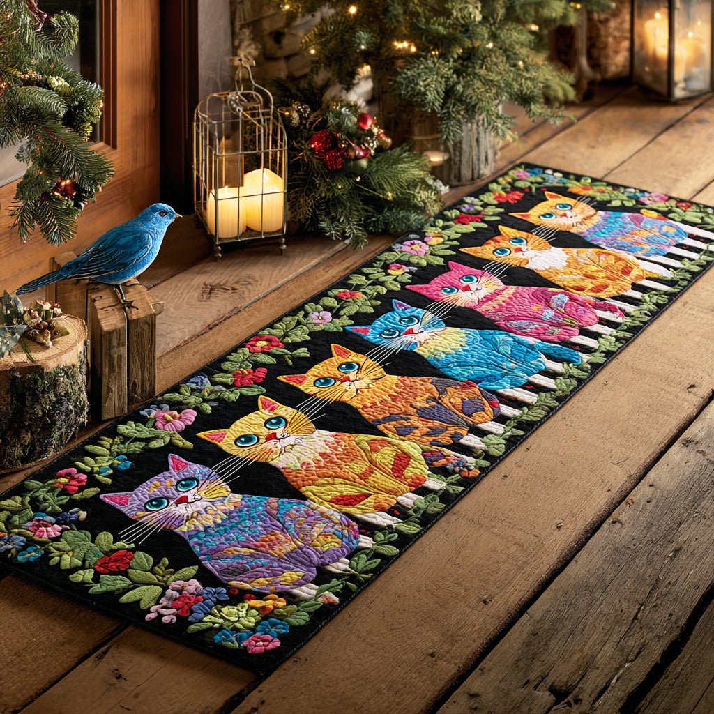 Cosmic Fur Friend Runner Carpet Runner Rug - Cute Pet Design | Animal Printed Runner Rug