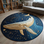 Cosmic Whale Round Mat Rug