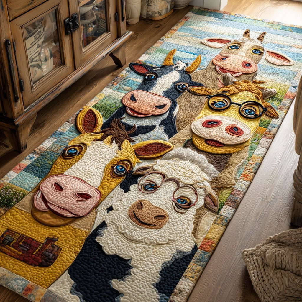 Country Companions Runner Carpet Runner Rug - Cute Pet Design | Animal Printed Runner Rug