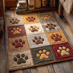 Country Lodge Paw area rug in a living room