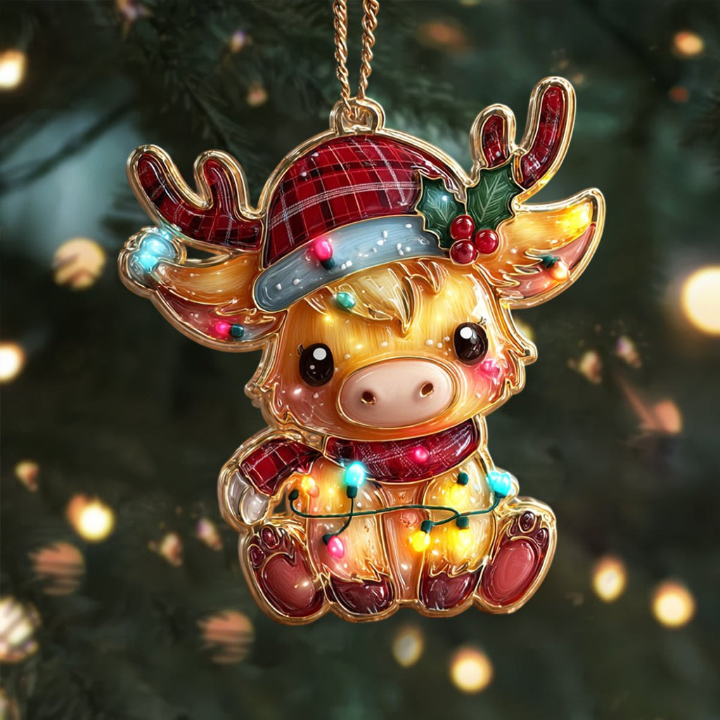 Cow Charm Christmas Ornament