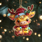 Cow Charm Christmas Ornament