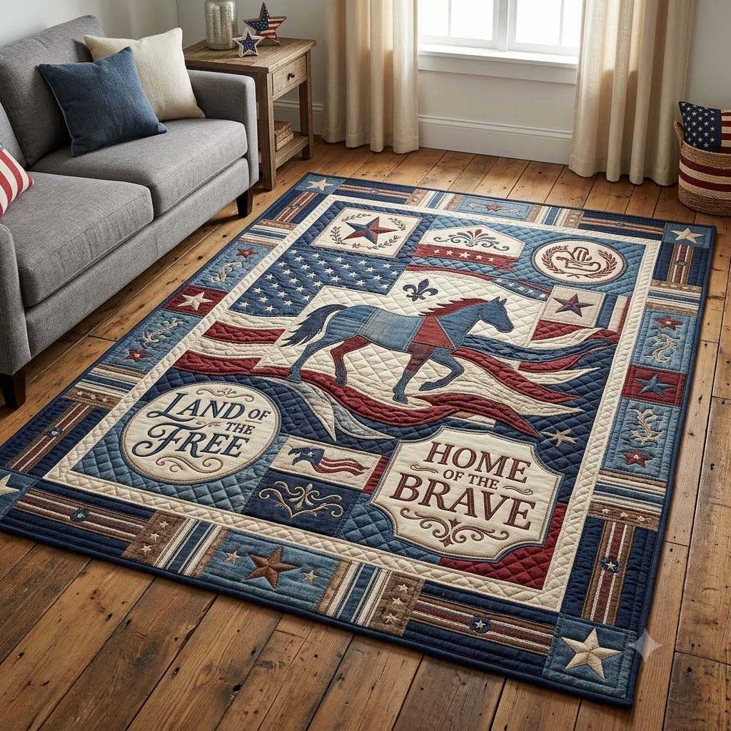 Cowboy Heritage area rug in a living room