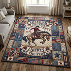 Cowboy Legacy area rug in a living room