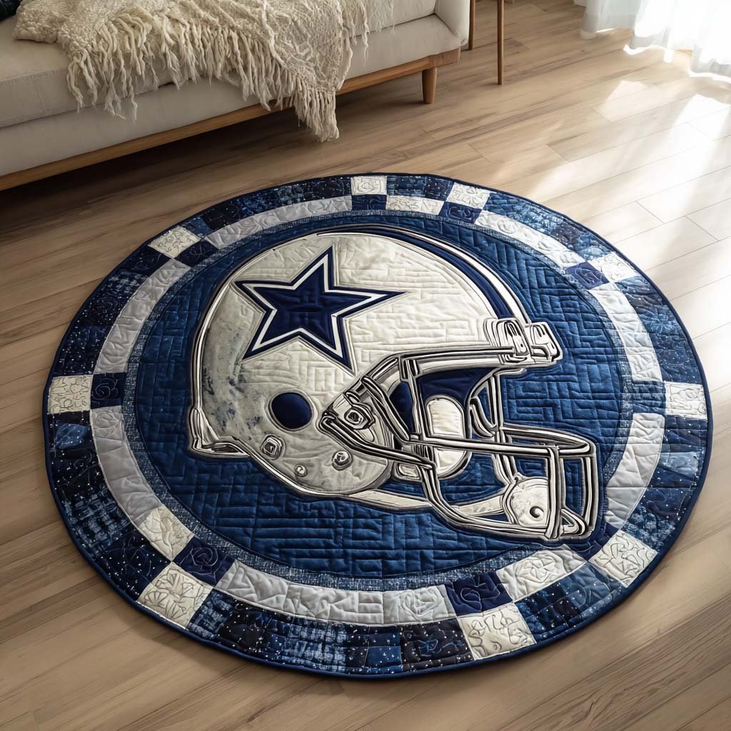 Cowboys Football Round Mat Rug - Nature Design | Serene Home Decor