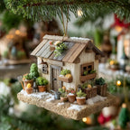 Raccoon Santa Claus Christmas Ornament