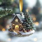Cozy House of Dwarfs Christmas Ornament