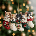 Cozy Paw Christmas Ornament