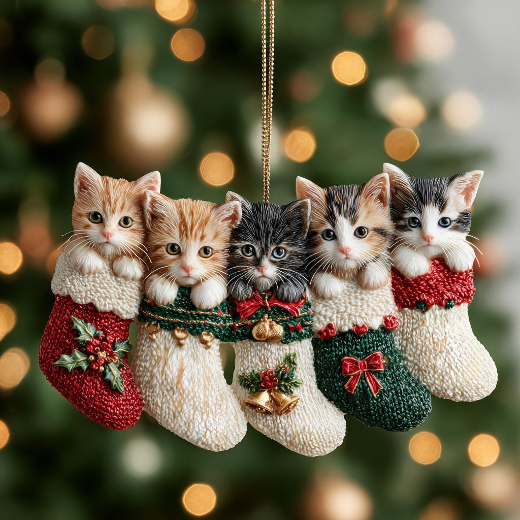 Cozy Paw Christmas Ornament