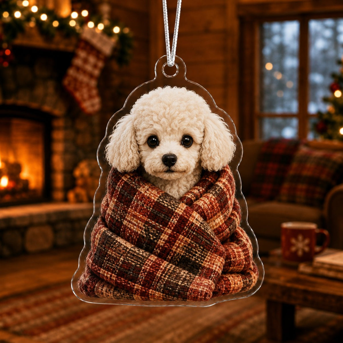 Mystic Wolf Eyes Christmas Ornament