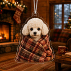 Mystic Wolf Eyes Christmas Ornament
