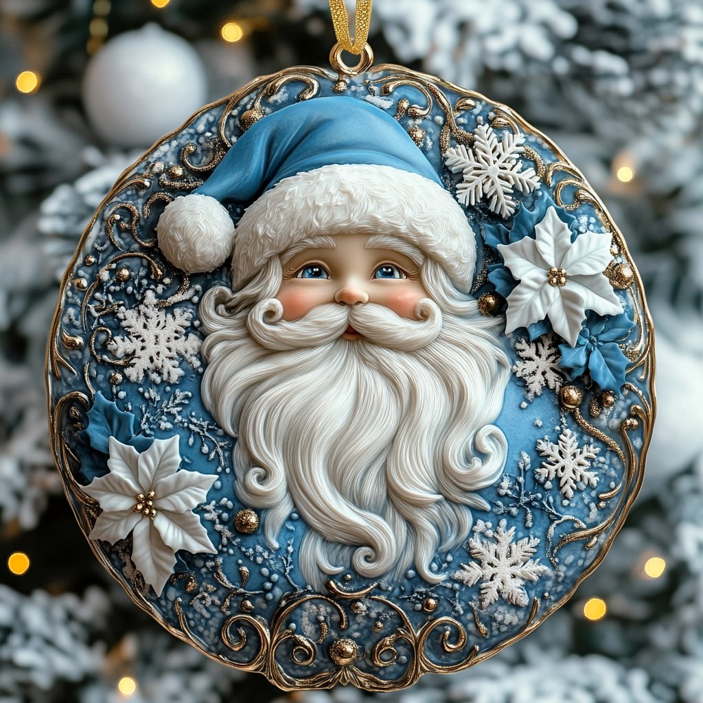 Cozy Santa Spirit Christmas Ornament