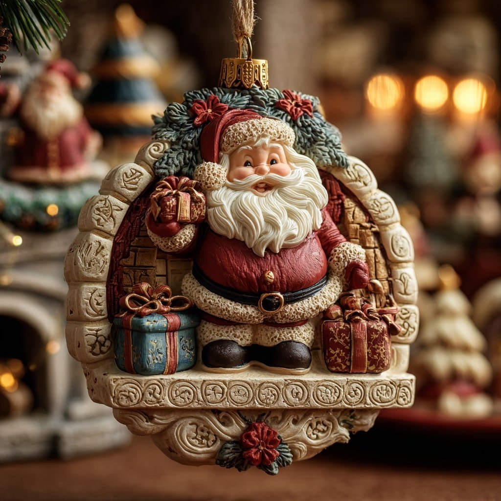 Cozy Santa Wish Christmas Ornament