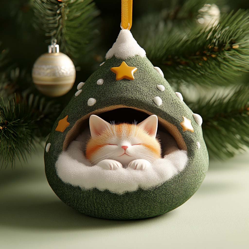 Reading Beagle Adorable Christmas Ornament