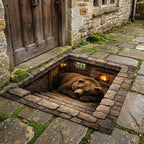 Cozy Bear Doormat - Cute Animal Design | Printed Welcome Doormat