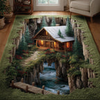 Cozy Cabin area rug in a living room